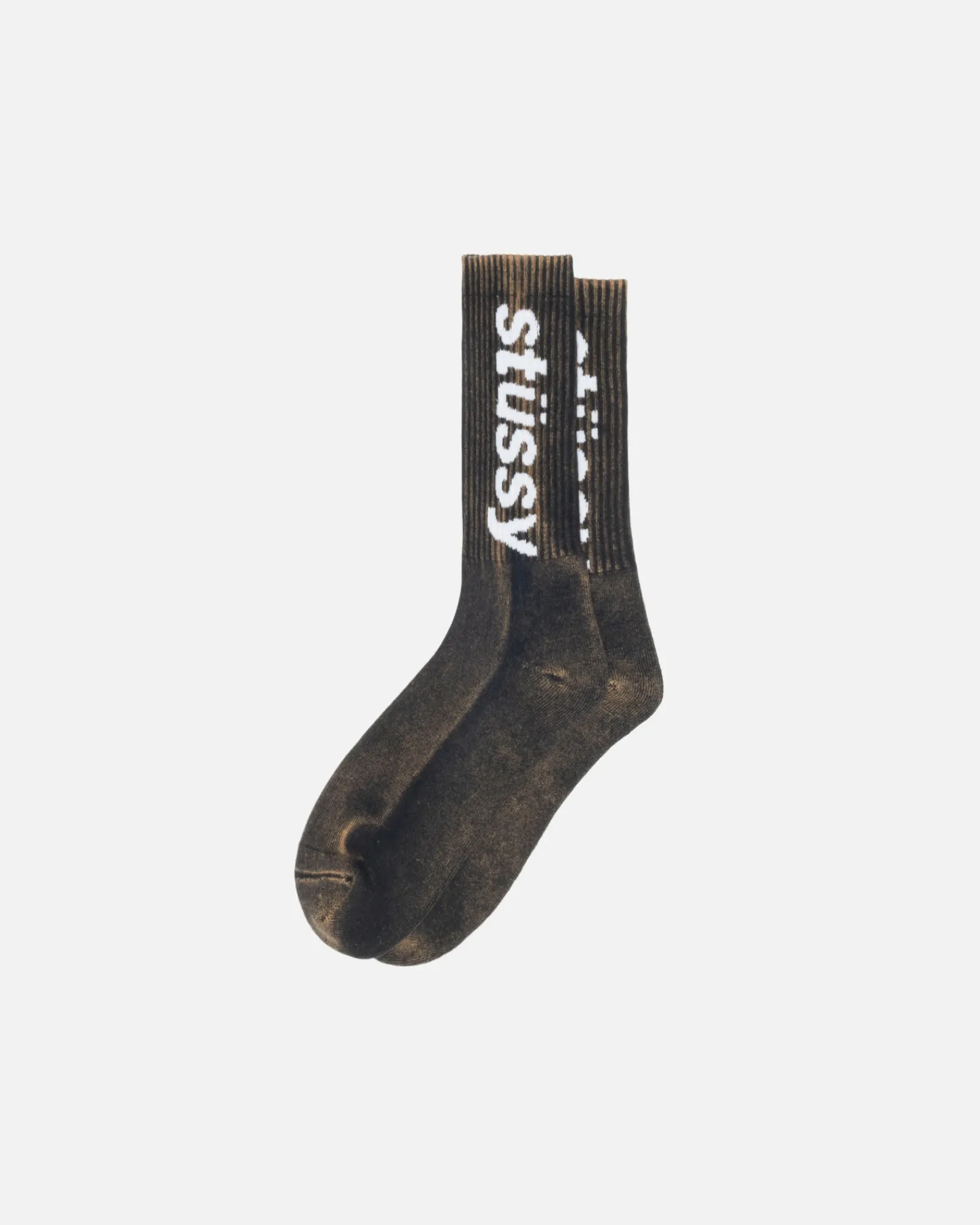 Accessories>Stüssy WASHED HELVETICA CREW SOCK Black