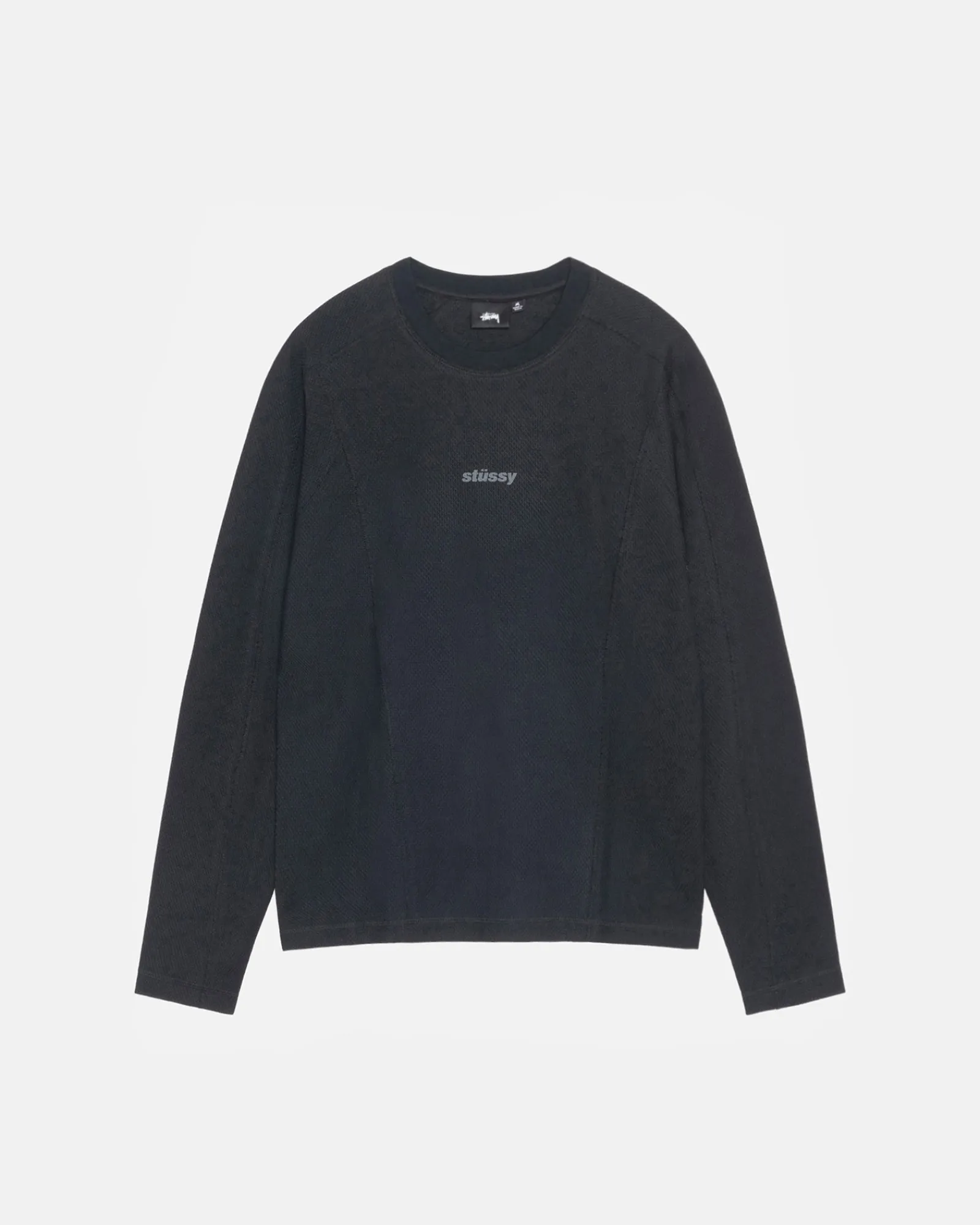 Tees>Stüssy WAVE JERSEY CREW Black