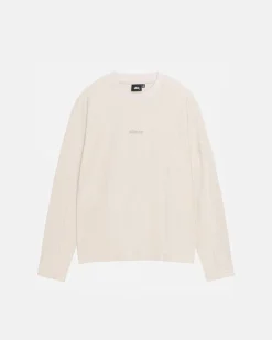 Tees>Stüssy WAVE JERSEY CREW Bone