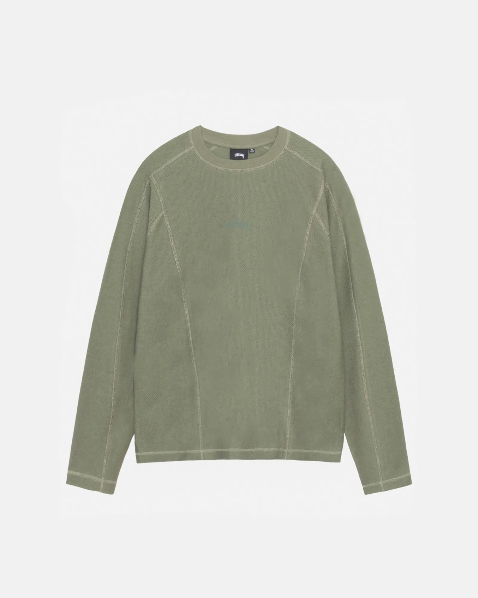 Tees>Stüssy WAVE JERSEY CREW Olive
