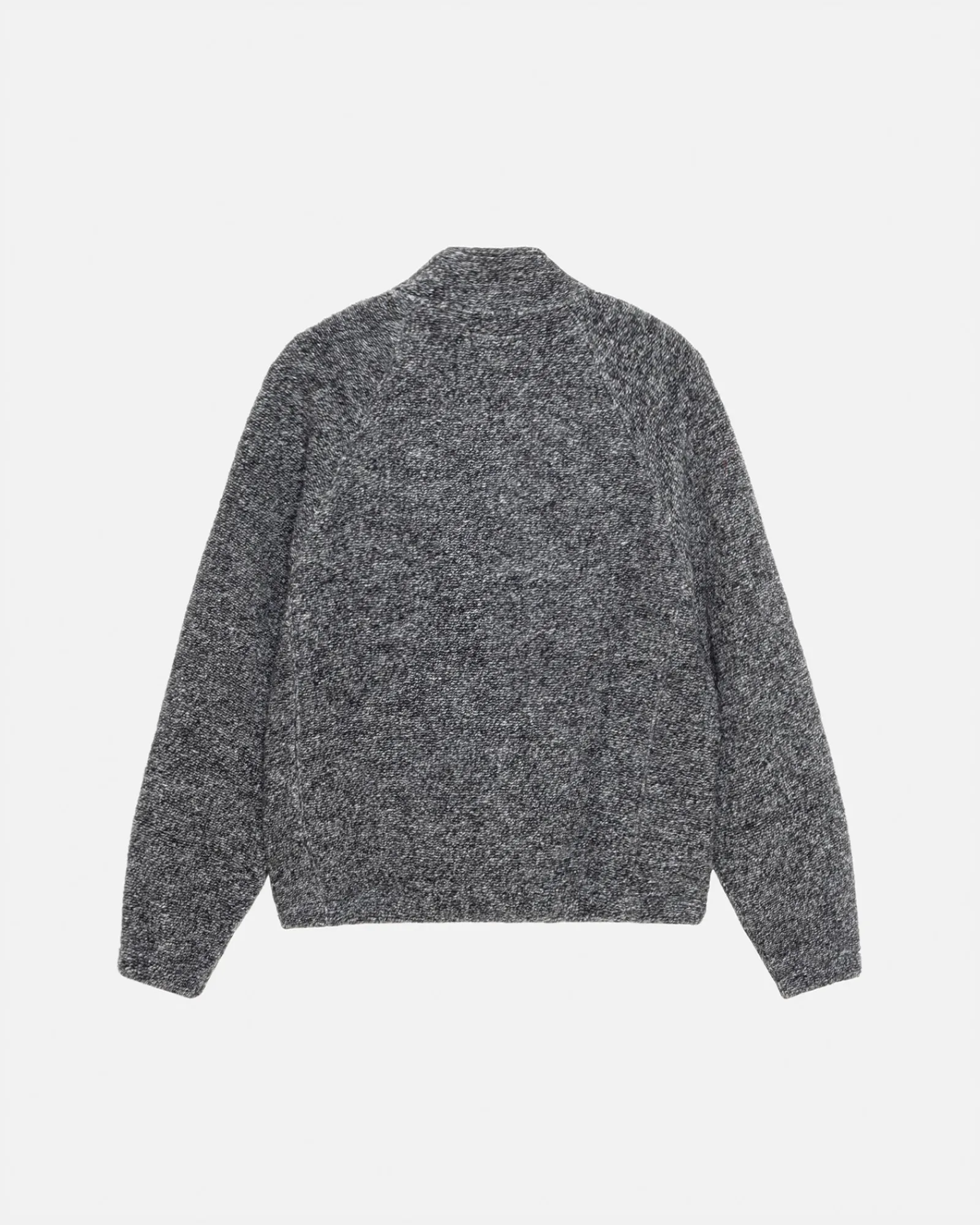Knits>Stüssy WOOL BLEND SHERPA MOCK NECK Black