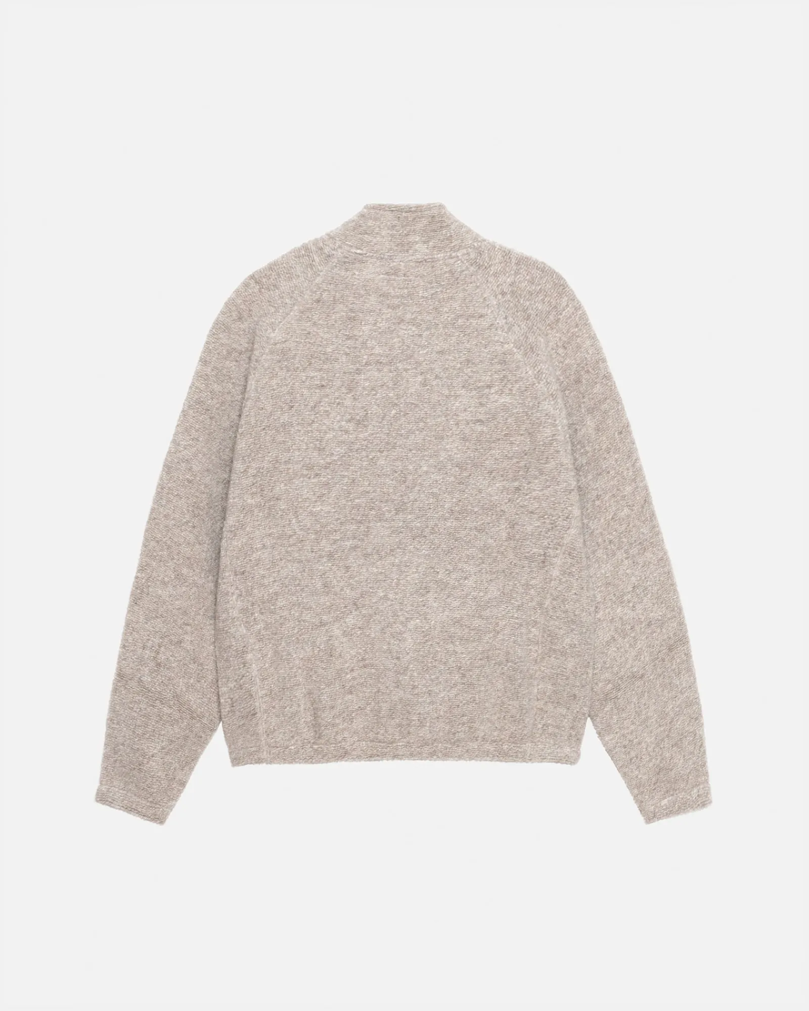 Knits>Stüssy WOOL BLEND SHERPA MOCK NECK Tan