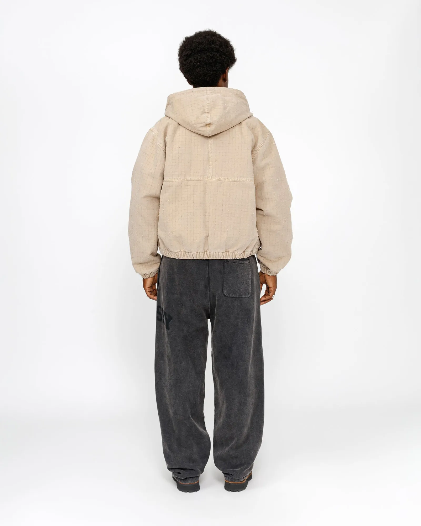 Outerwear>Stüssy WORK JACKET CANVAS NEEDLE PUNCH Khaki