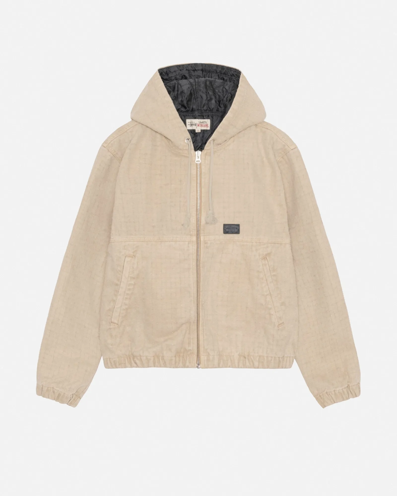 Outerwear>Stüssy WORK JACKET CANVAS NEEDLE PUNCH Khaki