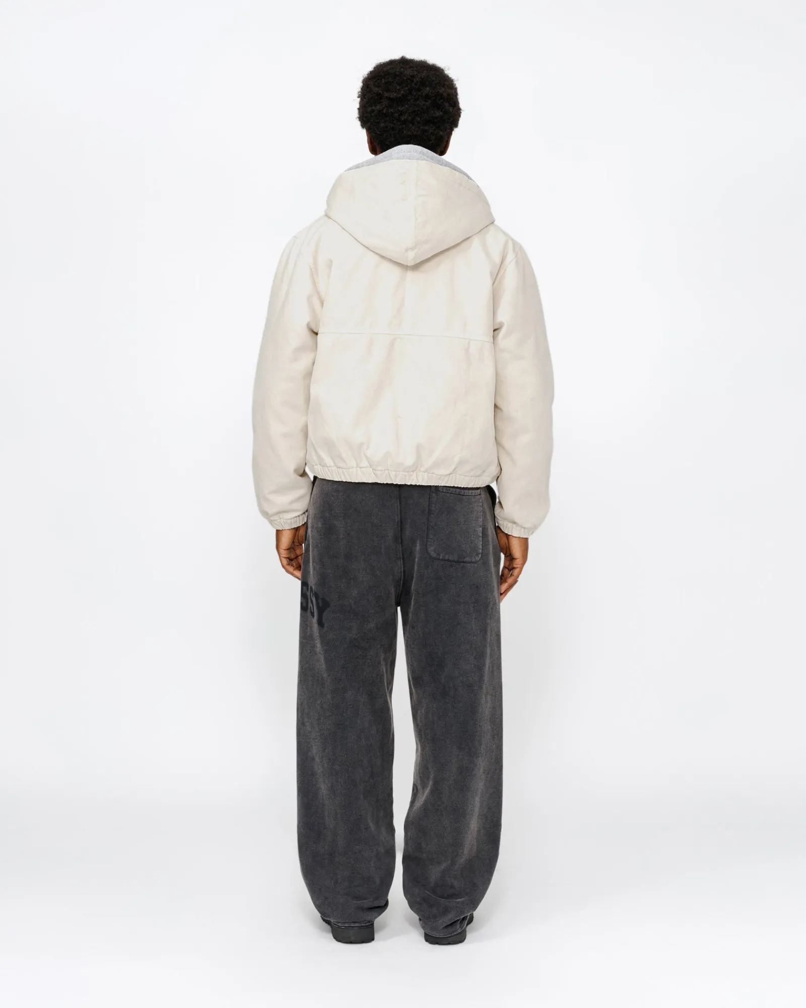 Outerwear>Stüssy WORK JACKET INSULATED CANVAS Bone