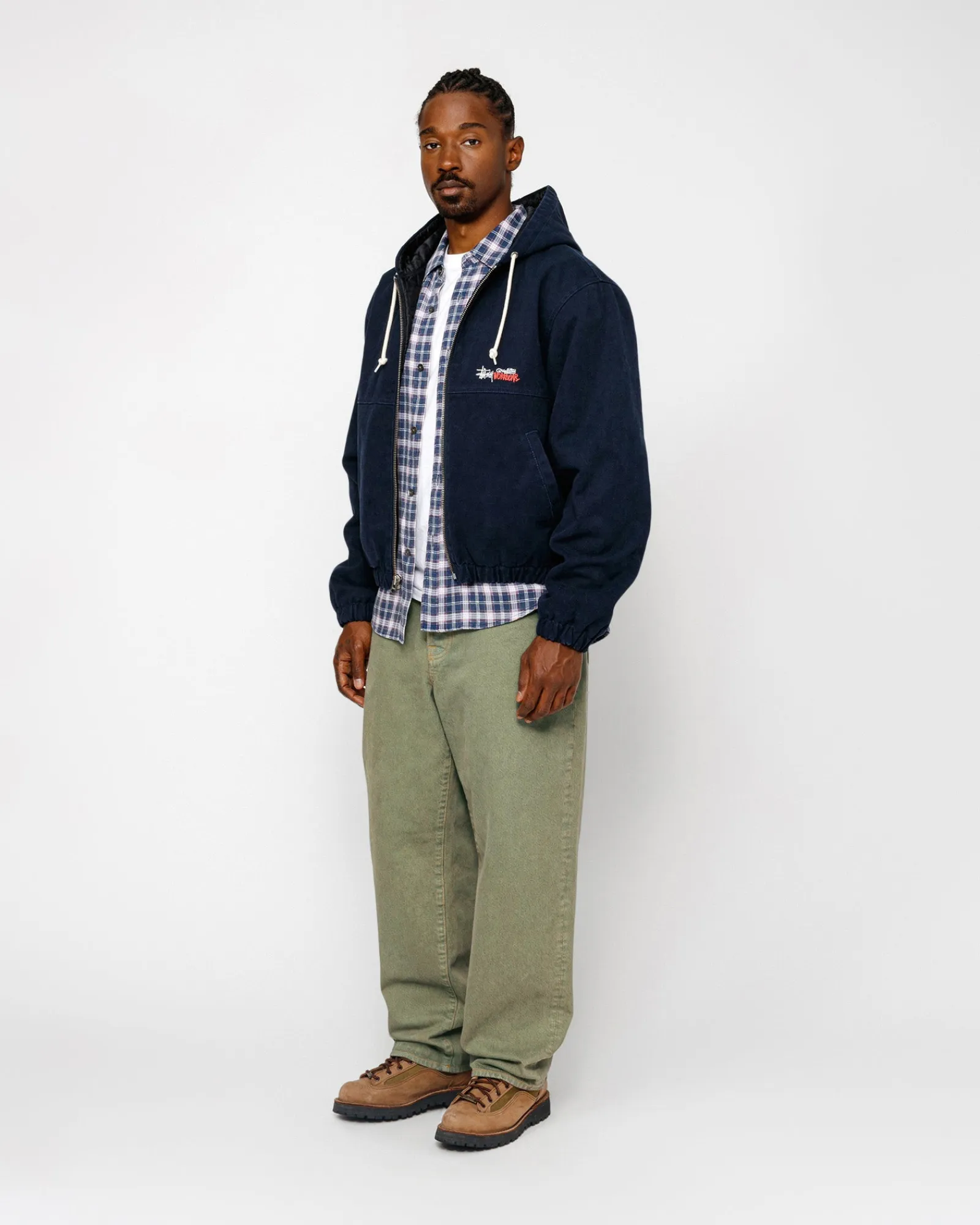 Outerwear>Stüssy WORK JACKET INSULATED CANVAS Navy