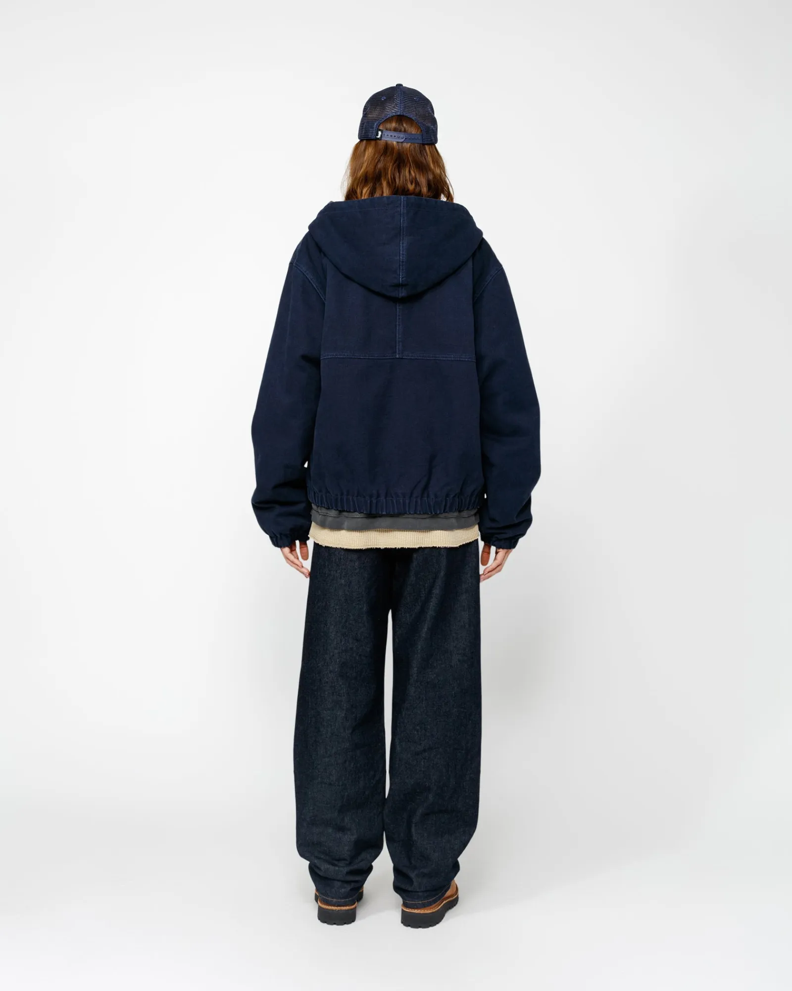 Outerwear>Stüssy WORK JACKET INSULATED CANVAS Navy
