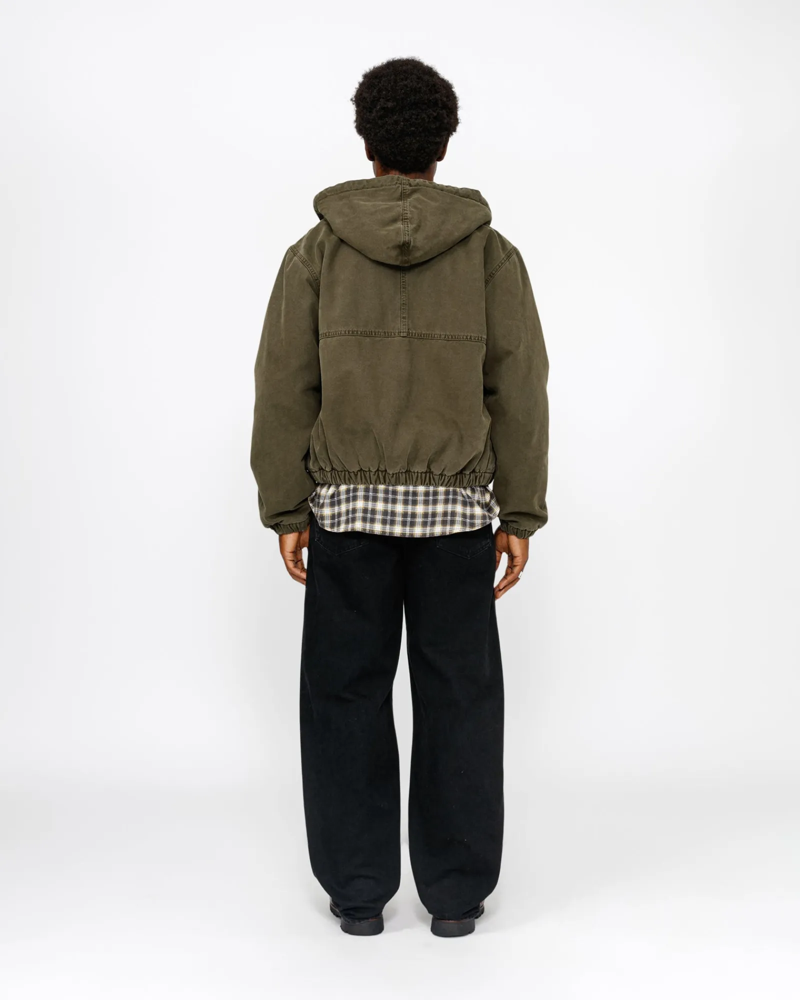 Outerwear>Stüssy WORK JACKET INSULATED CANVAS Olive