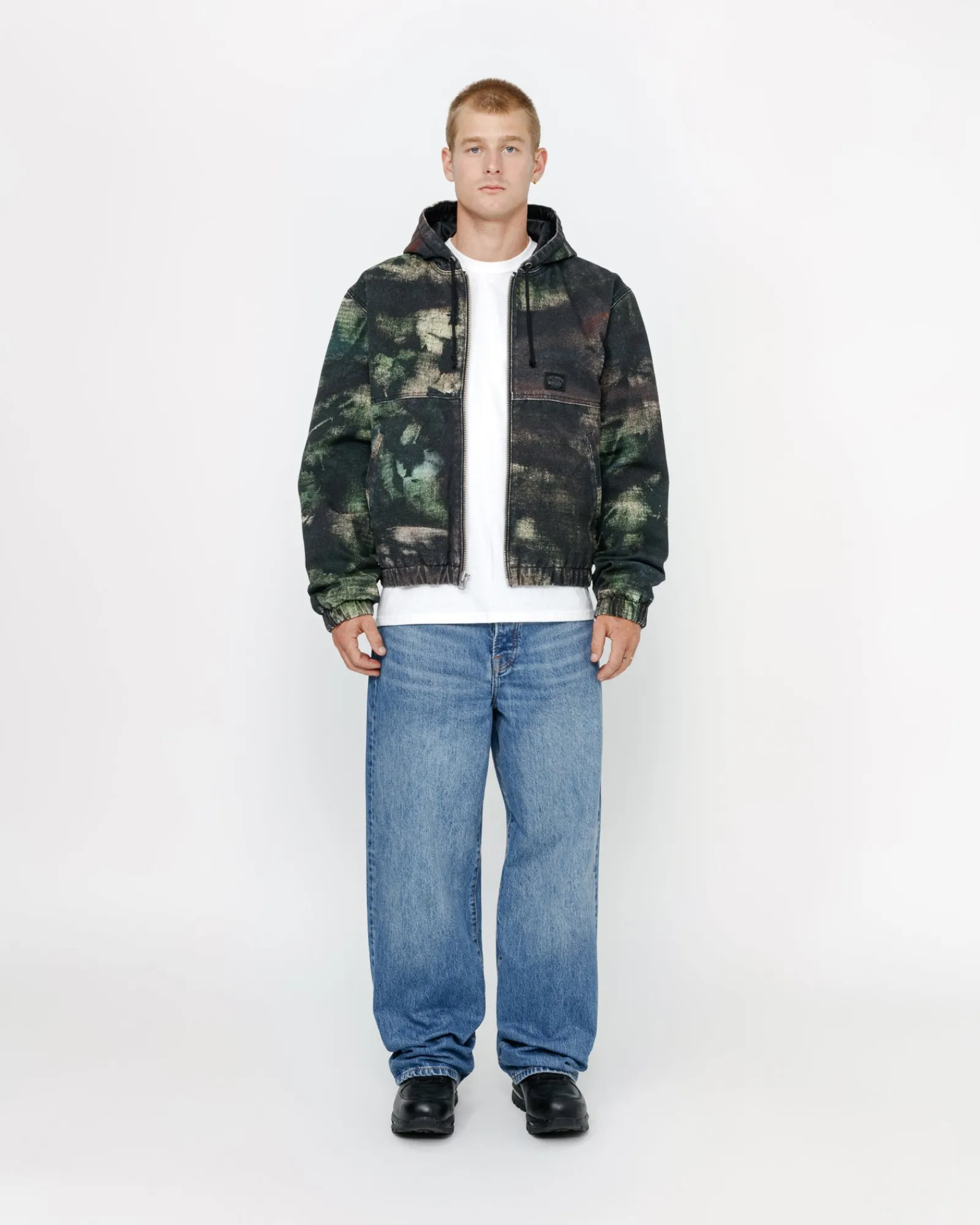 Outerwear>Stüssy WORK JACKET STENPAT CAMO Fortine