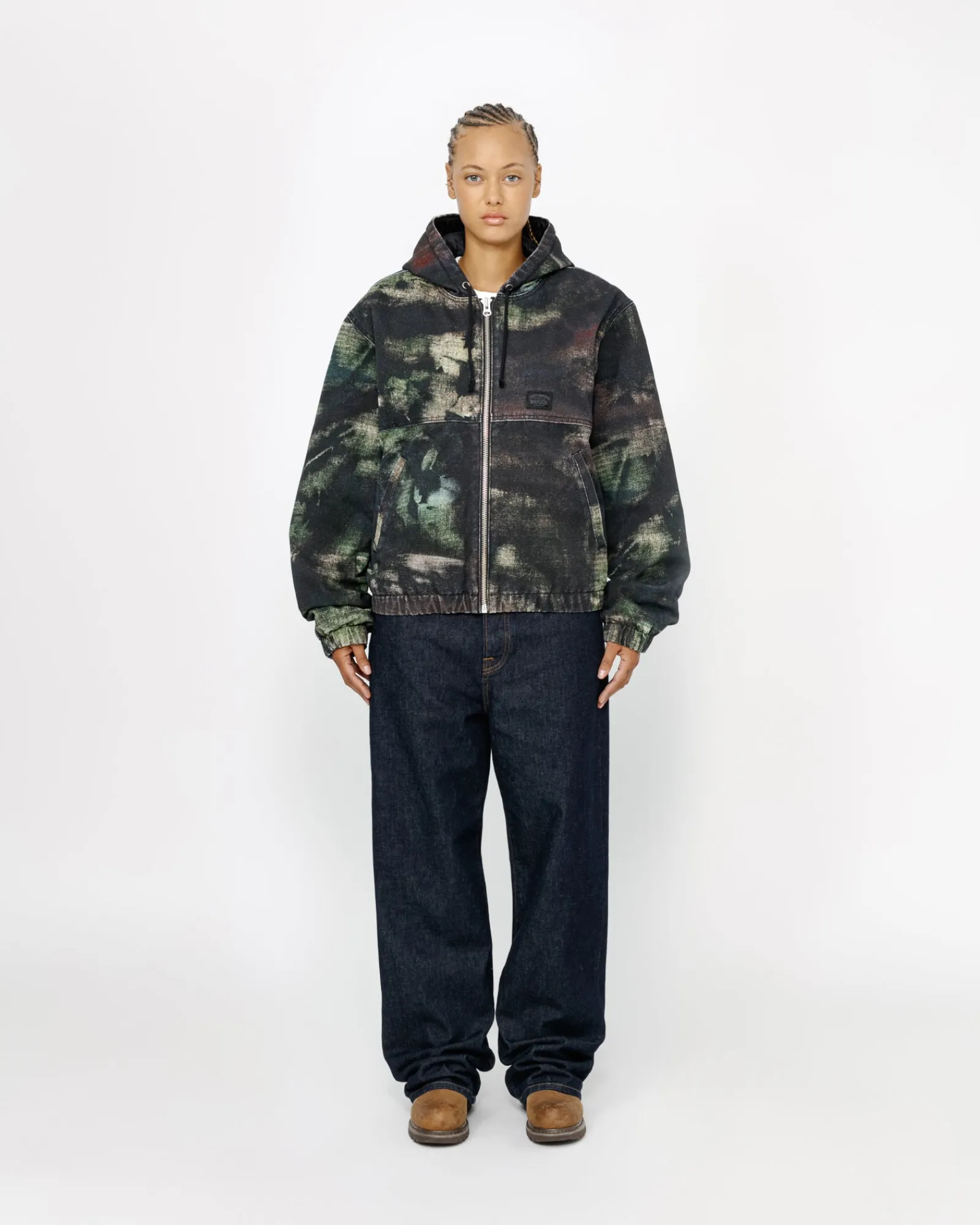 Outerwear>Stüssy WORK JACKET STENPAT CAMO Fortine