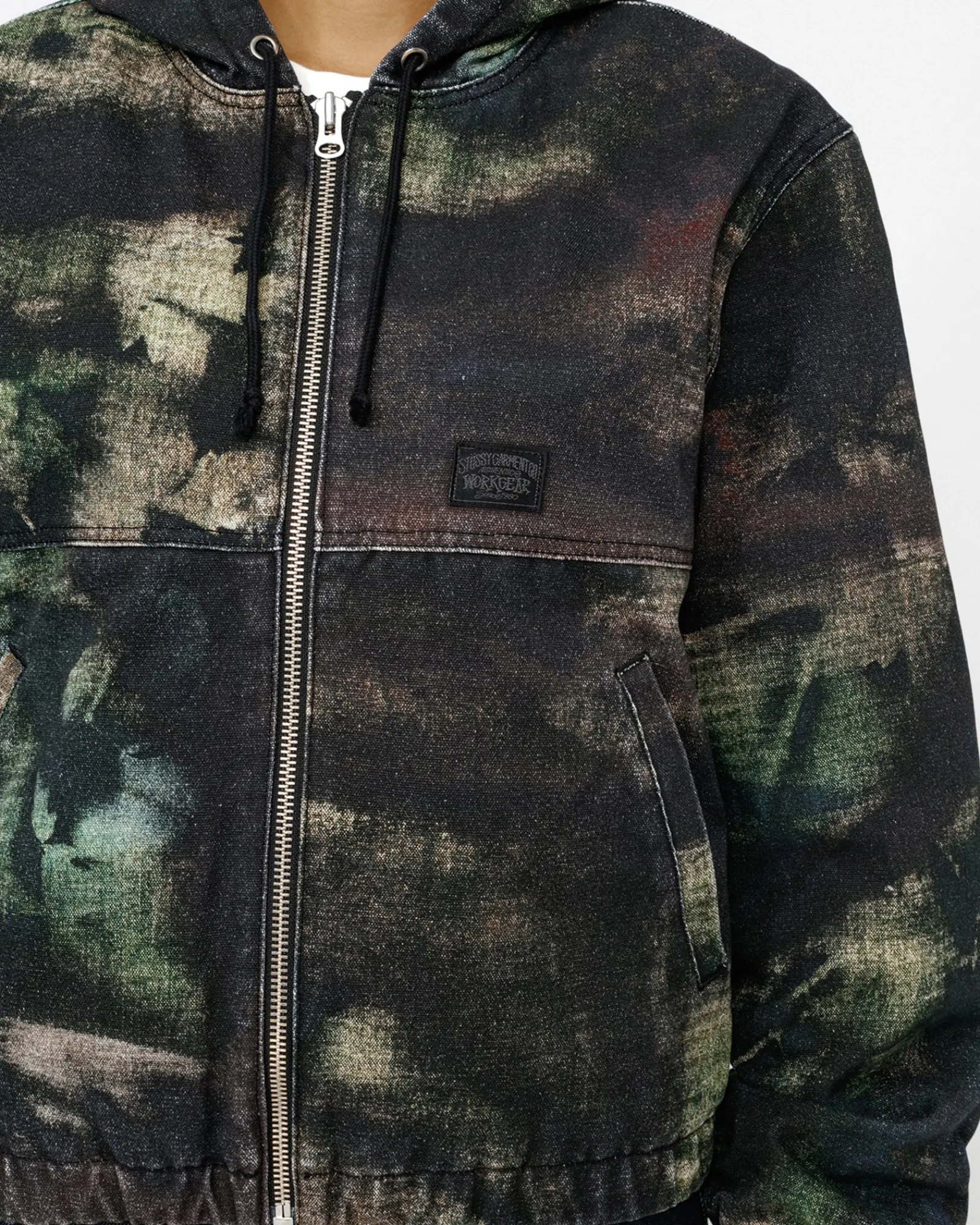 Outerwear>Stüssy WORK JACKET STENPAT CAMO Fortine