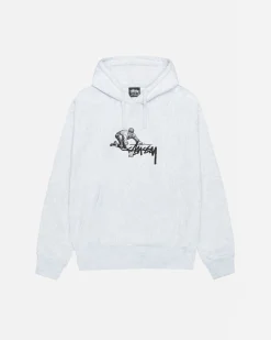 Hoodies>Stüssy WORKER HOODIE Ash Heather