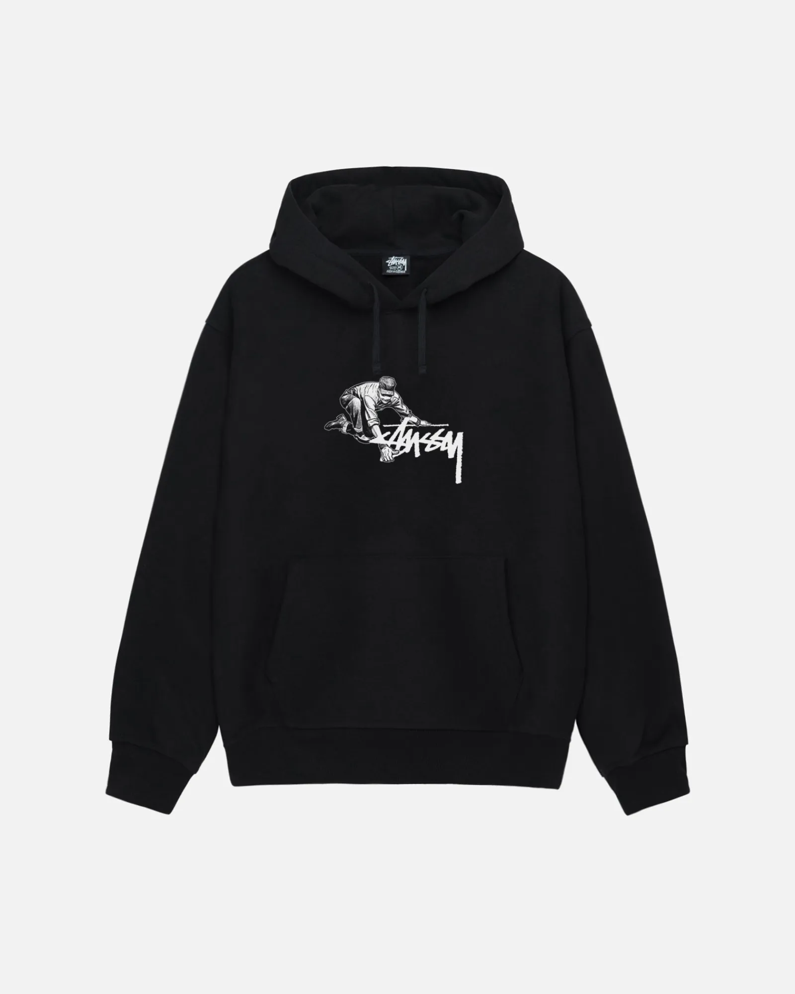 Hoodies>Stüssy WORKER HOODIE Black