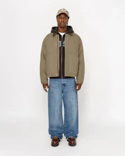 Outerwear>Stüssy WORKGEAR JACKET Khaki