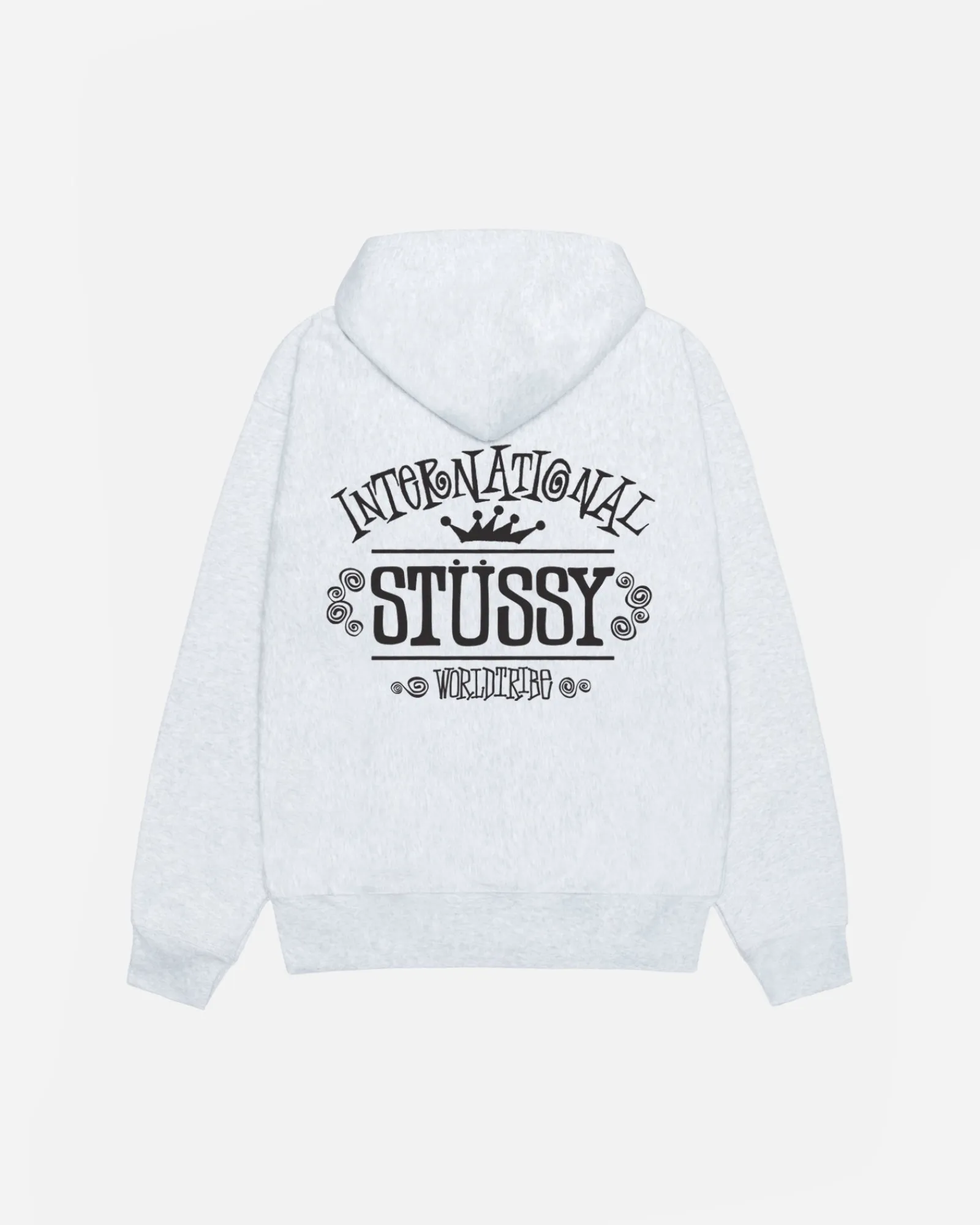 Hoodies>Stüssy WORLDWIDE ZIP HOODIE Ash Heather
