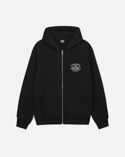 Hoodies>Stüssy WORLDWIDE ZIP HOODIE Black