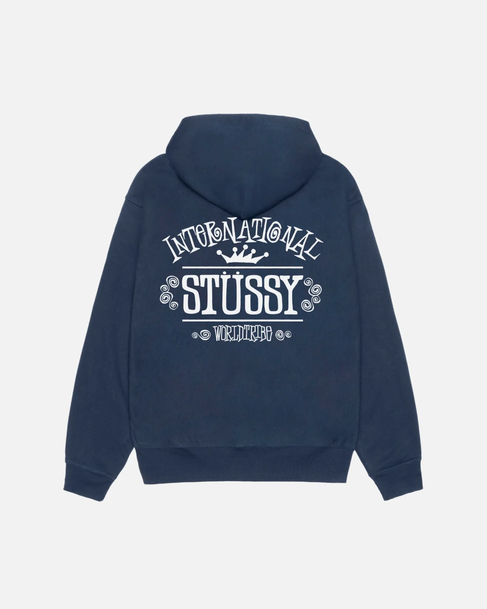 Hoodies>Stüssy WORLDWIDE ZIP HOODIE Navy